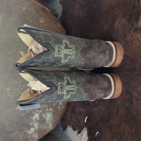 TIN HAUL men's "Take No Bull" square toe cowboy boot sz 8.5D 🔥new in box🔥 - Picture 6 of 16